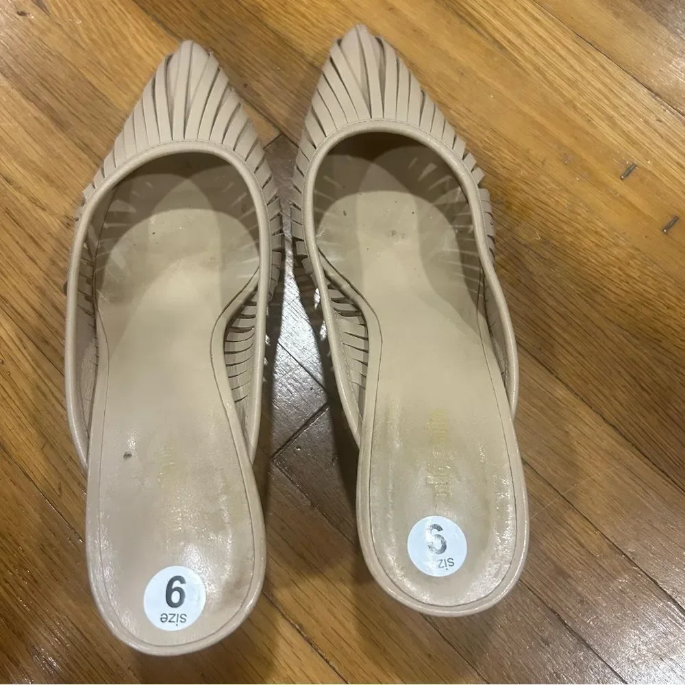 Cult Gaia Beige Mules with Unique Heel - Picture 14 of 16